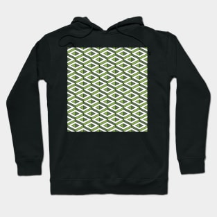 3D geometric pattern in greenery and kale colours Hoodie